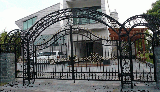 内蒙古锻造铁艺大门安装