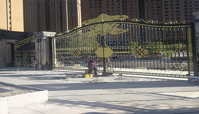 内蒙古锻造铁艺大门工程