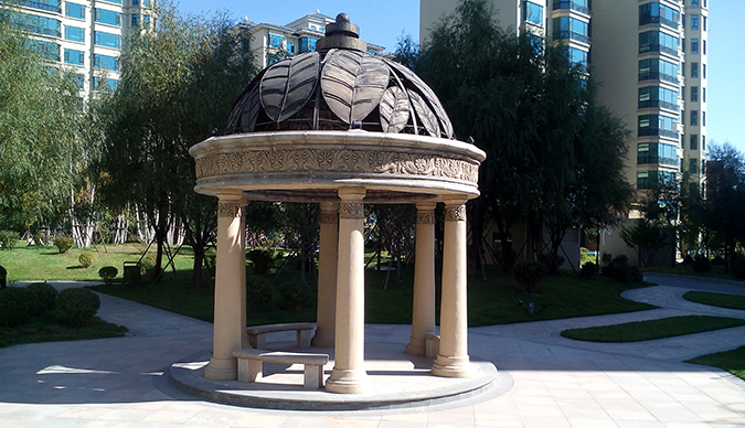 公园铁艺凉亭架