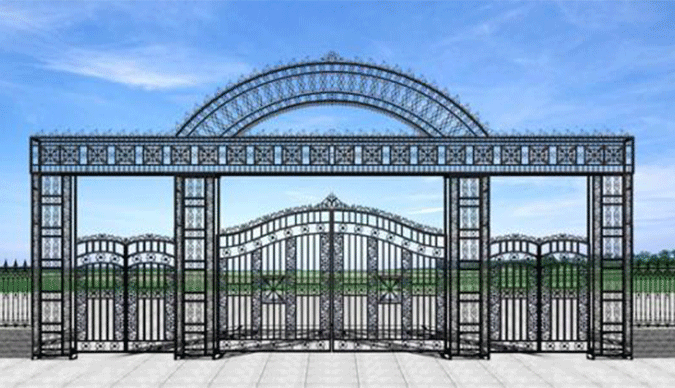 鄂尔多斯铁艺门楼 鄂尔多斯铁艺门楼