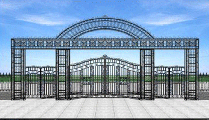 内蒙古普通铁艺大门 内蒙古普通铁艺大门
